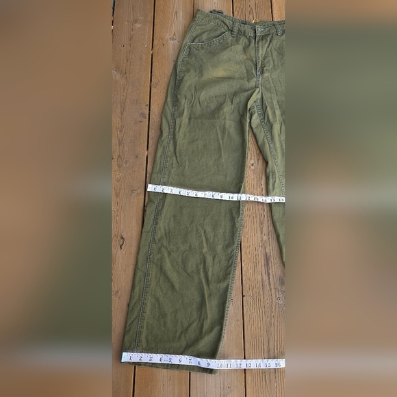 Uncle Fu dark green khaki utility pants. Straight loose leg. 30 waist. - Picture 6 of 14